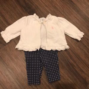 Two piece newborn Ralph Lauren outfit